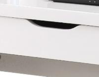 Vente chaude bas prix en bois double face bureau avec tiroirs blanc table d'ordinateur bureau trading