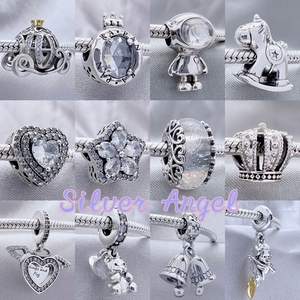 Charme astronaute <span class=keywords><strong>Dora</strong></span> en argent S925 IPan avec zircon chaud et perles sculptées, cadeau d'anniversaire pour femme, vente directe d'usine - Product Image 1