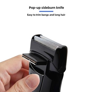 Afeitadora Eléctrica para Hombre con Recortador Extraíble, Recargable, con Doble Cuchilla Flotante para un Afeitado Preciso del Rostro - Product Image 2
