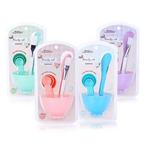 4 en <span class=keywords><strong>1</strong></span> maquillaje cuidado de <span class=keywords><strong>la</strong></span> piel belleza herramientas de plástico DIY máscara facial tazón con espátula - Product Image 6