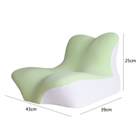 Nuevo estilo Cuello Soporte Cervical Ergonómico Memoria Espuma Cara Abajo Contorno Almohada para dormir en el estómago y jugar con teléfono celular