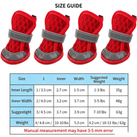Chaussures d'été classiques pour chien, confortables, respirantes, réglables et réfléchissantes pour la chaussée chaude et les activités extérieures – Offre spéciale