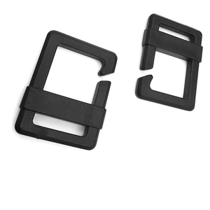 زحليقات ثلاثية مشابك شرائح مشابك إمساك حافة مخرشة بدون انزلاق أطواق مفتوحة مآزر أحزمة قابلة للتعديل - Product Image 4