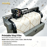 Material de Impresión de Gran Formato, Vinilo de PVC Imprimible Removible Sin Residuos para Letreros Interiores y Exteriores