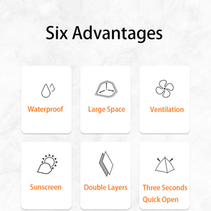 เต็นท์อัตโนมัติสำหรับ 3-4 คน ลดราคาพิเศษ กางเร็ว พับเก็บง่าย สำหรับตั้งแคมป์ชายหาด กันฝน พกพาสะดวก เต็นท์แคมป์ปิ้งกลางแจ้ง - Product Image 5