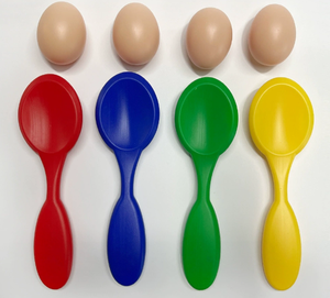 Balance Egg Spoon Pâques Jouet pour enfants Maternelle Parent-enfant Interactive Egg Balancing Running Competition Game Toy - Product Image 2