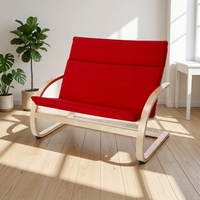 Canapé double en bois massif personnalisé pour enfants, chaise de loisirs en bois pour enfants, mobilier de maison pour salon, siège bébé