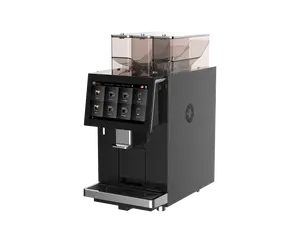 สแตนเลสไฟฟ้าคาเฟ่มืออาชีพเดสก์ท็อปถั่วถึงถ้วยเครื่องชงกาแฟอัตโนมัติเต็มรูปแบบเชิงพาณิชย์