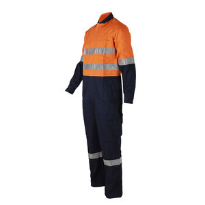 ชุดคลุมสะท้อนแสงสำหรับงานก่อสร้างแบบกันไฟ ชุดทำงานแบบกันไฟ ชุดคลุมป้องกันไฟ  รับผลิตตามสั่ง (OEM) ขายส่ง - Product Image 3