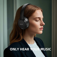 Meilleur prix d'usine, casque sans fil avec chipset BT6.0 JL, écouteurs filaires haut de gamme HIFI pour l'étude