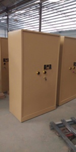 Double Door Metal Safe <b>Box</b> With Electronic Digital <b>Lock</b> Brown Color Home Hotel Security Storage Cabinet - Product Image 4