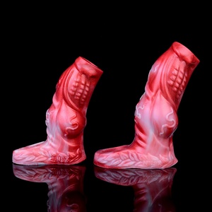 Funda de silicona suave NNSX de extremo abierto para pene, dildo hueco para agrandamiento del pene, placer sexual en pareja, juguetes sexuales. - Product Image 6