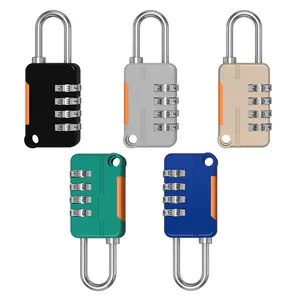 안전 안전 자물쇠를 위한 재시동할 수 있는 암호 조합 자물쇠 체육관 4 손가락 열쇠가 없는 자물쇠 조합