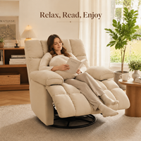 Fauteuil Chaise Longue Capsule Spatiale Moderne de Première Classe, Inclinable et Réglable en Tissu, Idéal pour Chambre et Salle à Manger, Usage Individuel
