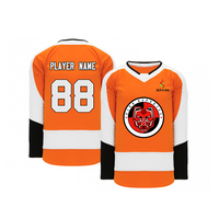 Uniforme de hockey sur glace à sublimation personnalisé OEM 100% maillots de hockey sur glace en polyester grande taille pour équipe