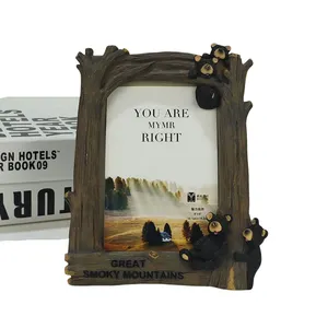 custom Tabletop decor resin photo frame Custom art photo frame cartoon cute luxury photo frame ornament resin home decor