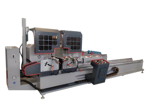 Sierra ingletadora automática CNC 450 de doble cabezal para corte de aluminio con motor de alta precisión, marca Ybke - Product Image 5