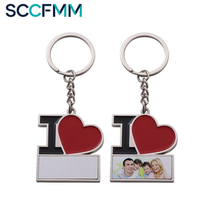 Portachiavi Creativo a Forma di Cuore in Lega e Pelle PU per Sublimazione, Ideale per Regali di Halloween e Feste - Product Image 5