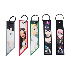 जापानी एनीमे कूल कढ़ाई कुंजी फोब्स कुंजी टैग मोटरसाइकिल कारों के लिए बैकपैक चेरो कीचेन - Product Image 1