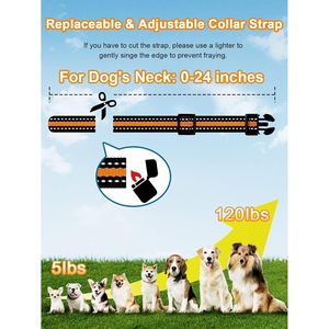 Bousnic <b>Dog</b> Shock <b>Collar</b> 2 Pack 3300 Ft Waterproof Rechargeable Training <b>Collar</b> For <b>Large</b> Medium Small <b>Dogs</b> - Product Image 6