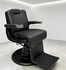 Fauteuils de barbier professionnels, mobilier de salon, chaise de coiffure chinoise pour salon, chaise de salon noire pour barbier - Product Image 1