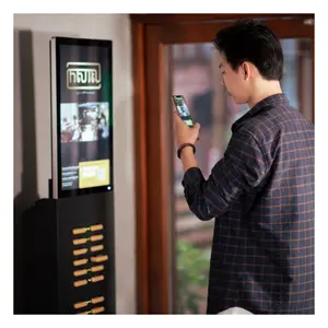 Sân bay Điện thoại di động Trạm Sạc chia sẻ ngân hàng điện 48 khe cắm pin Máy bán hàng tự động sạc di động cho thuê kisok