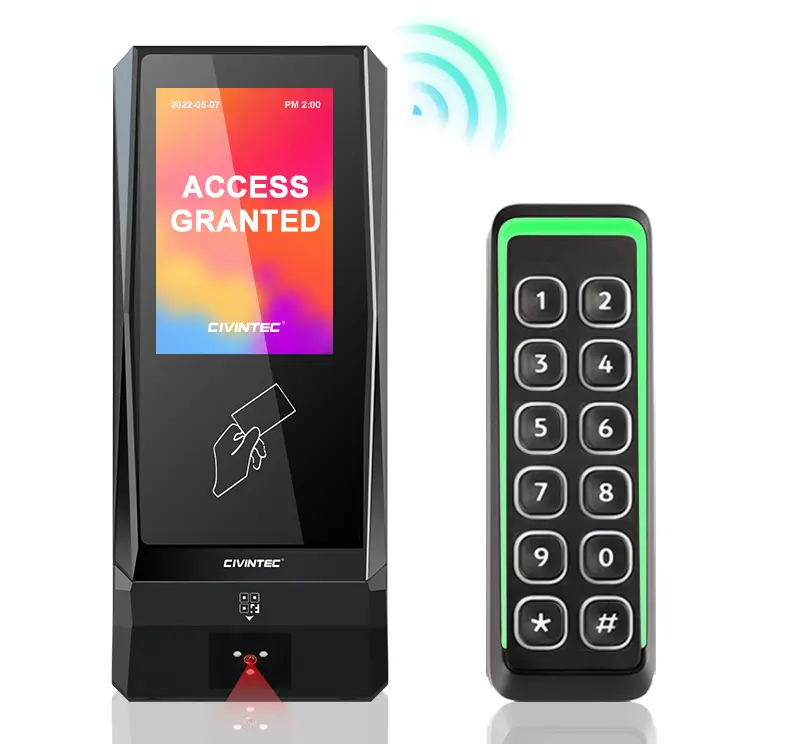 WiFi 3.5" touch screen Employee School Time Attendance System Machine Identification NFC RFID Reader Access Control