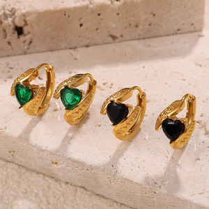 Fashion Stud <b>Earrings</b> Geometric Zinc Alloy 18K Gold Plated Stainless Steel Ear <b>Posts</b> Irregular Design Bezel Setting For Women - Product Image 2