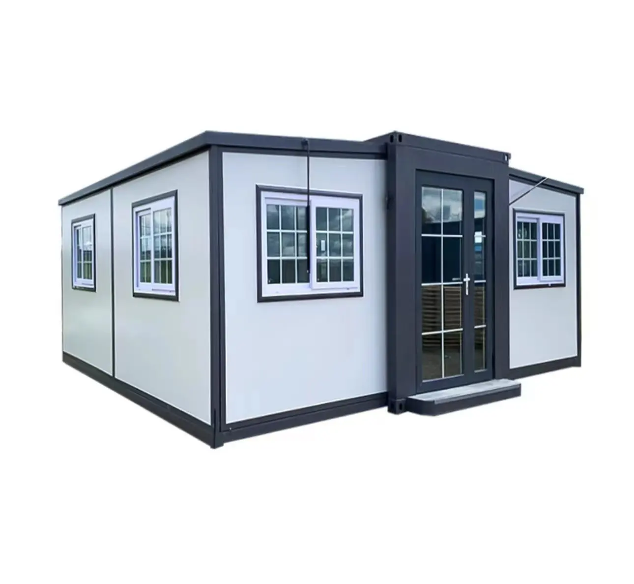 Mở rộng nhà Modular Tiny đúc sẵn 20 ft/40 chân container kế hoạch 40 ft mở rộng container nhà với 3 phòng ngủ nhà