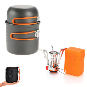 Juego de utensilios de cocina para acampar al aire libre, olla antiadherente de 4-5L, equipo de cocina ultraligero portátil para senderismo y pícnic - Product Image 2
