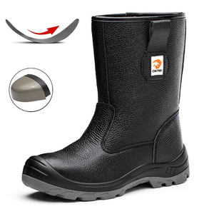 Stivali di Sicurezza Antinfortunistici Impermeabili in Vera Pelle con Punta in Acciaio per <span class=keywords><strong>Uomo</strong></span> e Donna, per Lavoro in Fabbrica, Invernali ed Estivi - Product Image 1