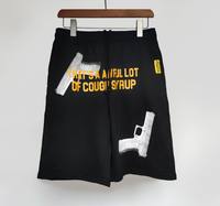 Pantalones Cortos Clásicos ALOCS Rasta de Algodón 100% para Hombre, Ideales para Verano y Running, con Estampado 'THAT'S AWFUL LOT of COUGH SYRUP'