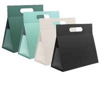 Boîte en papier pliable portable personnalisée avec fermeture magnétique, gaufrage, pelliculage mat, dossiers en papier couché, impression offset
