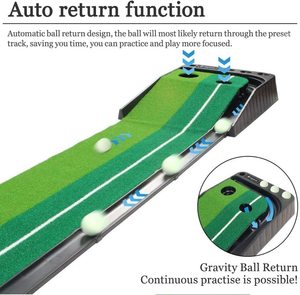 Tapete de Práctica de <span class=keywords><strong>Golf</strong></span> Portátil para Interiores y Exteriores, Resistente, con Retorno Automático de Pelotas, Gran Venta - Product Image 2