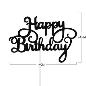 Adorno <span class=keywords><strong>de</strong></span> pastel con purpurina para feliz cumpleaños, felicitación - Product Image 6