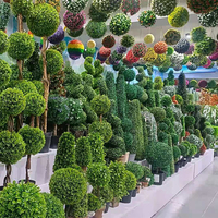 PZ-1-80 fournitures de mariage de jardin boule topiaire en Faux buis arbre de bonsaï artificiel pour décoration extérieure
