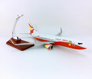 โมเดลเครื่องบินไดแคสต์เรซิ่น LuckyAir Boeing <span class=keywords><strong>B737</strong></span> ขนาด 40 ซม. สเกล 1/100 พร้อมปีกคงที่และฐานตั้งโชว์ - Product Image 5