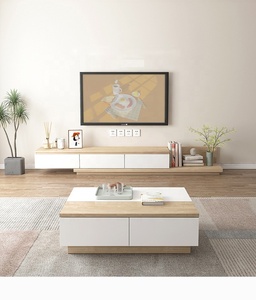 ตารางที่หรูหราไม้ Mdf เฟอร์นิเจอร์ตู้ที่ทันสมัย<span class=keywords><strong>2022</strong></span>ห้องนั่งเล่นหรูหราศูนย์ทีวียืนและชุดโต๊ะกาแฟ - Product Image 2
