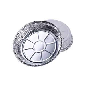 7 8 9 Inci Air Fryer Bulat Aluminium Foil Piring Jual Panas Food Grade Pakai Muffin Pie Tray