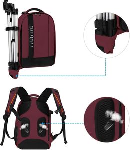 Free Sample Factory PULUZ Outdoor Portable Waterproof Scratch-proof Dual Shoulders Backpack Handheld PTZ Stabilizer <b>Camera</b> <b>Bag</b> - Product Image 4