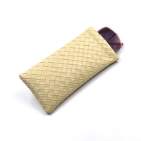 Pochette en cuir PU souple pour lunettes de soleil sac de nettoyage étui à lunettes de soleil pochette à lunettes souple