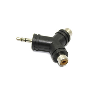 Adaptador de audio estéreo macho de 3,5 mm a doble RCA hembra, material ABS - Product Image 2