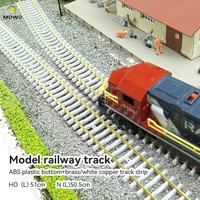 Kit de voies de train miniature HO à l'échelle 1:87 pour table de sable ferroviaire, diorama, accessoires de bricolage