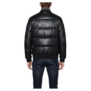 Chaqueta Premium de Piel de Oveja Negra para Hombre, Hecha a Mano, Edición de Invierno Ultra Cálida, Cierre Frontal con Herrajes YKK de Latón Antiguo - Product Image 3