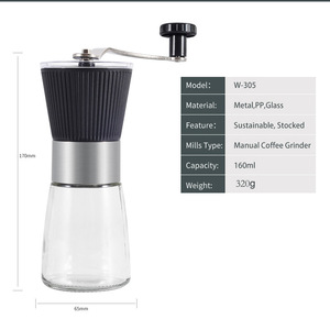 Molinillo de Café Manual con Manivela, Máquina <span class=keywords><strong>para</strong></span> Moler Granos de Café - Product Image 1