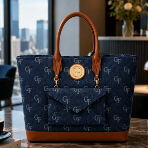 Borsa a Mano Grande Capacità Impermeabile con Cerniera e Specchio, Dettagli Minimalisti Metallici, Borsa a Spalla da Donna per Shopping Quotidiano - Cinque Colori - Product Image 4