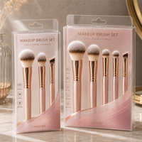 Boîte d'emballage en plastique transparent PET personnalisée pour pince à cils, éponge et pince à maquillage