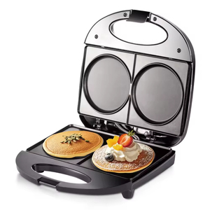 Household Portable Crepe <b>Maker</b> Non-Stick Coating Aluminum Plate 750W Double-Sided Uniform Heating - Product Image 1
