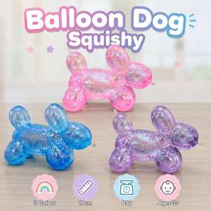 Jouet anti-stress en forme de chien avec paillettes, rebond lent, unisexe, pour les plus de 14 ans - Product Image 1