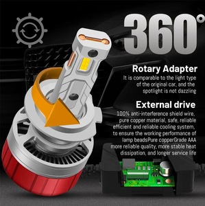 Ampoules de phares LED GICOO F10 20000LM 6000K 160W, feux antibrouillard de voiture H1 H3 Canbus H4 H7 H11 9005 9006 9007, ampoule LED pour voiture - Product Image 6